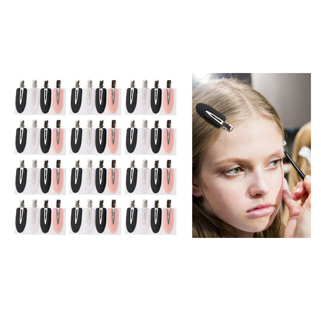 48 Pieces Durable No Bend Hair Clips Headwear Bangs Clamps Application