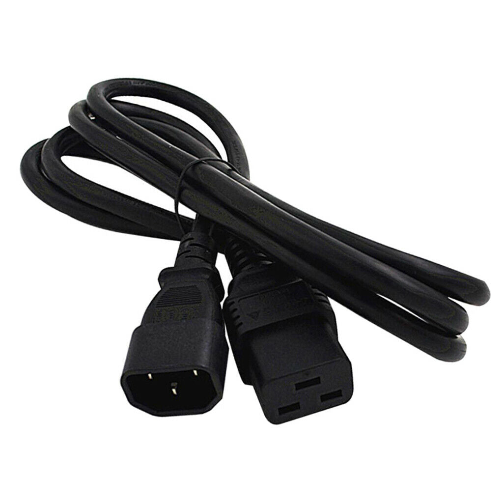 IEC320 C14 to C19 Socket 10A to 16A UPS DATA AC Power Adapter Cable Lead
