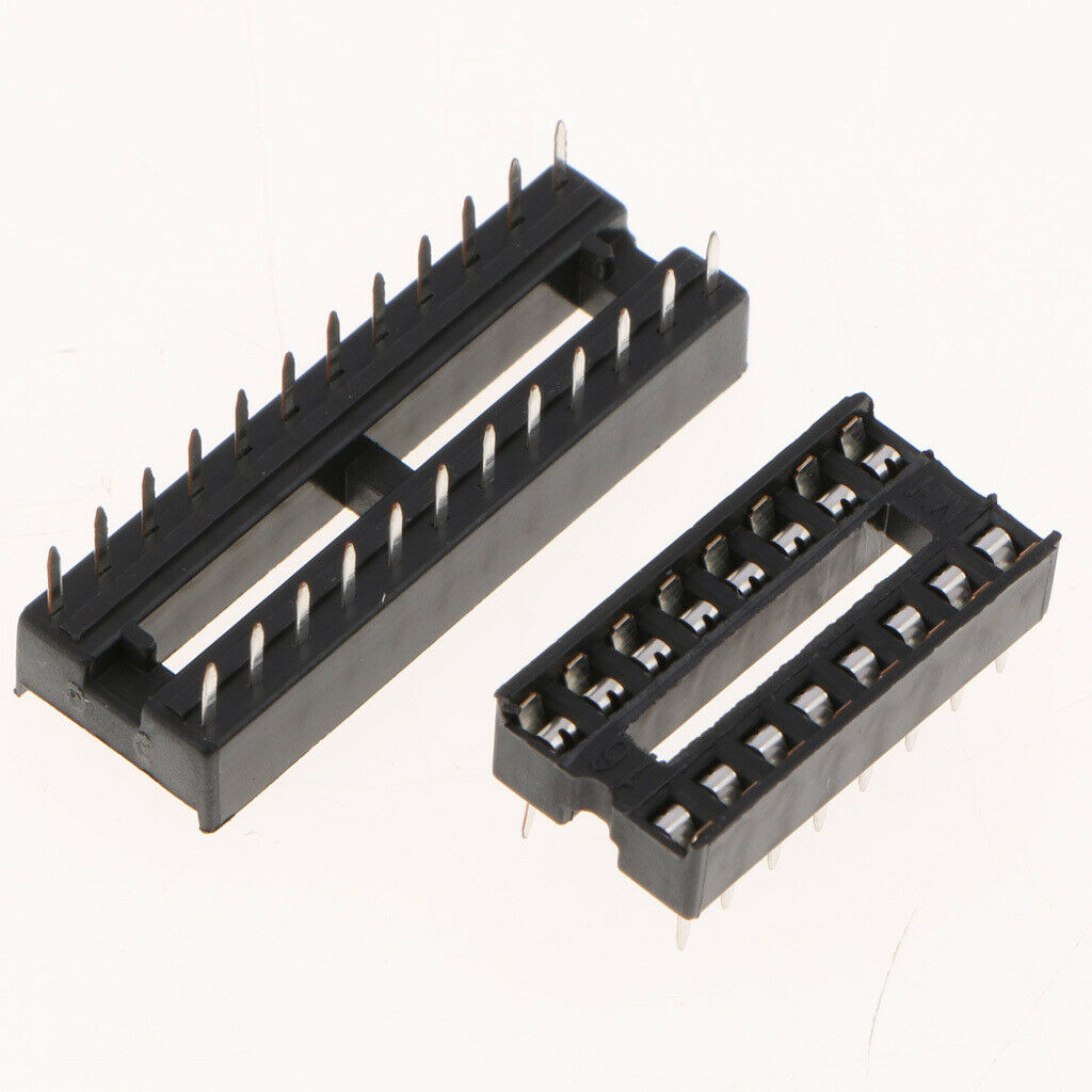 Dual Row DIP IC Socket Connector Adaptor Assortment Kit With Box, Multi Pin(66