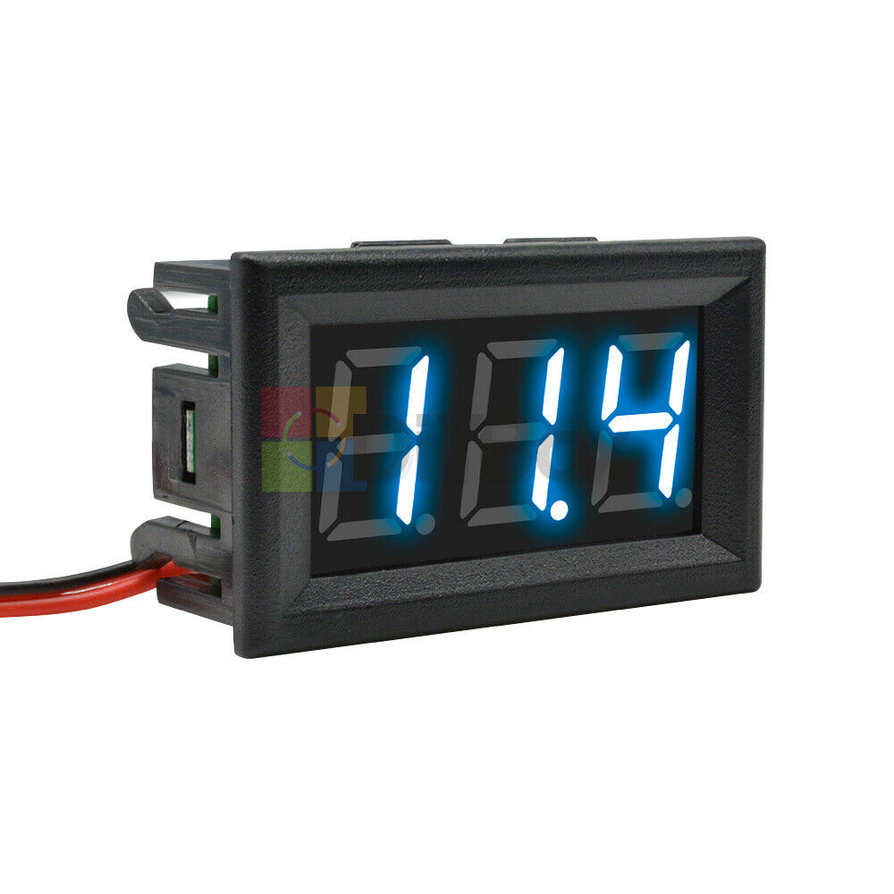 0.56” 2-Wire Digital AC 70-500V Voltmeter Ammeter Blue LED Amp Volt Amp Meter