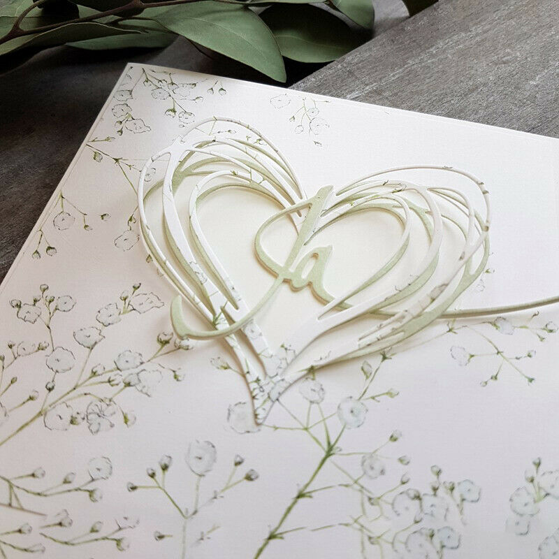 Love Heart Metal Cutting Dies Stencil for DIY Scrapbooking Paper Card Dec.l8