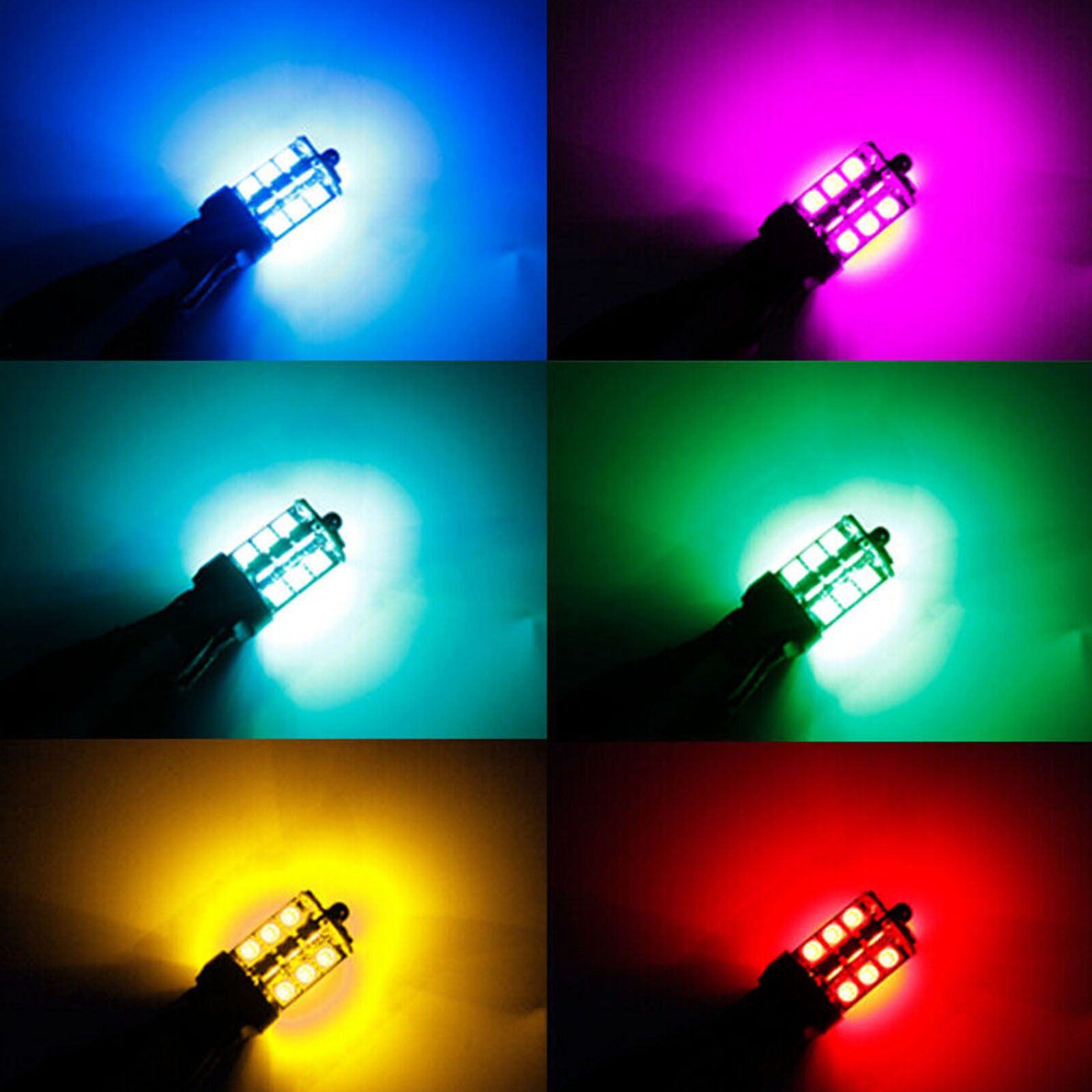 2X RGB remote control H8 H9 H11 5050 27SMD color changing Car LED Fog Light Bulb