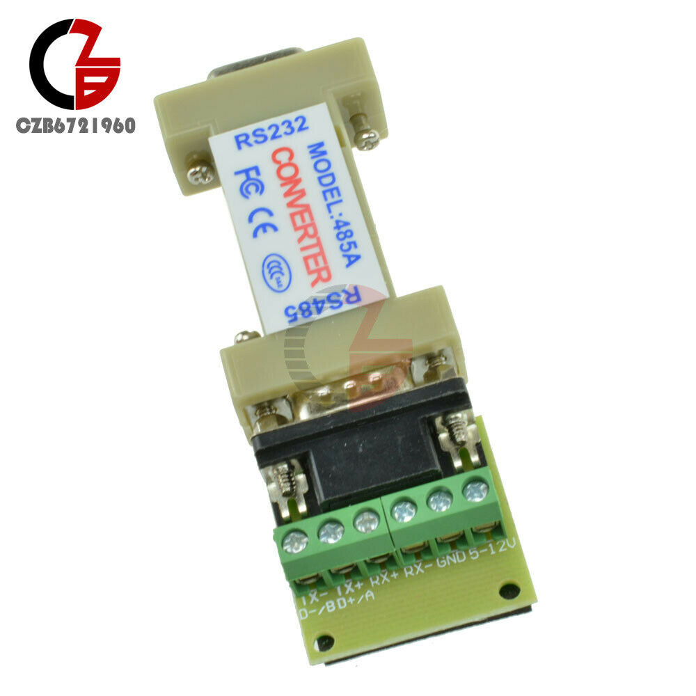 10X RS232 to RS485 9Pin 1.2KM Data Interface Communication DB9 Adapter Converter