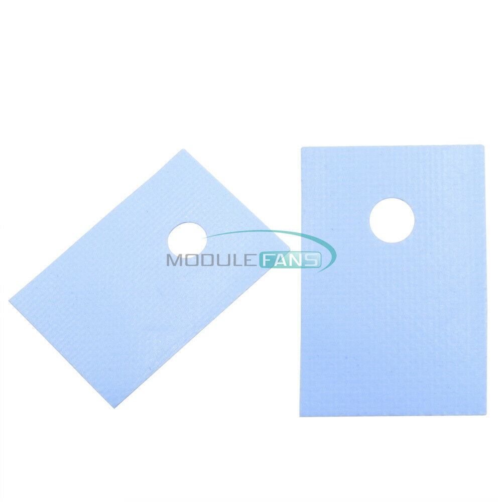 100PCS GPU CPU TO-220 Insulation Pads Silicone Heatsink Shim for Laptop