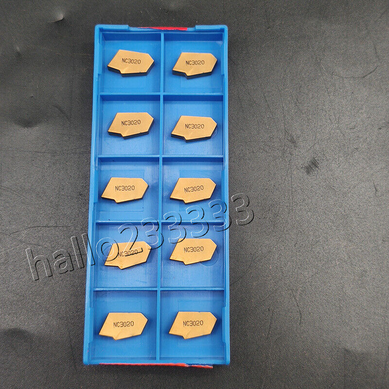 10pcs SP200 NC3020 GTN-2 Grooving Cut-Off Carbide Inserts 2mm Width For CNC Tool