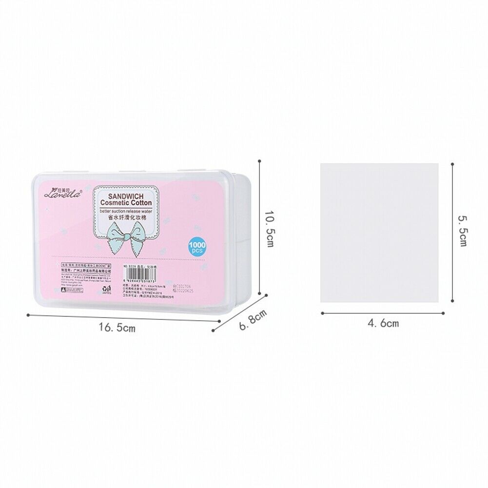 1000Pcs/box Non-woven fabric Makeup Remover Cotton Lightweight Cleaning Cottons