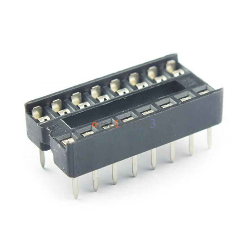 20PCS 16pin DIP IC Socket Adaptor Solder Type Socket Pitch Dual Wipe Contact