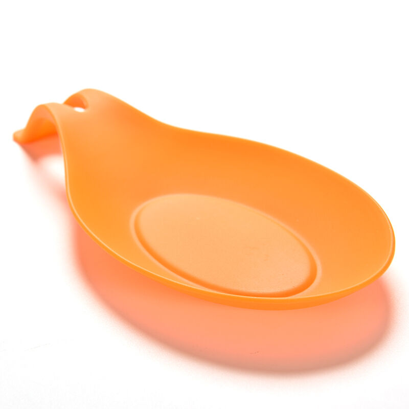Silicone Spoon Rest Heat Resistant Kitchen Utensil Spatula Holder Cook .l8