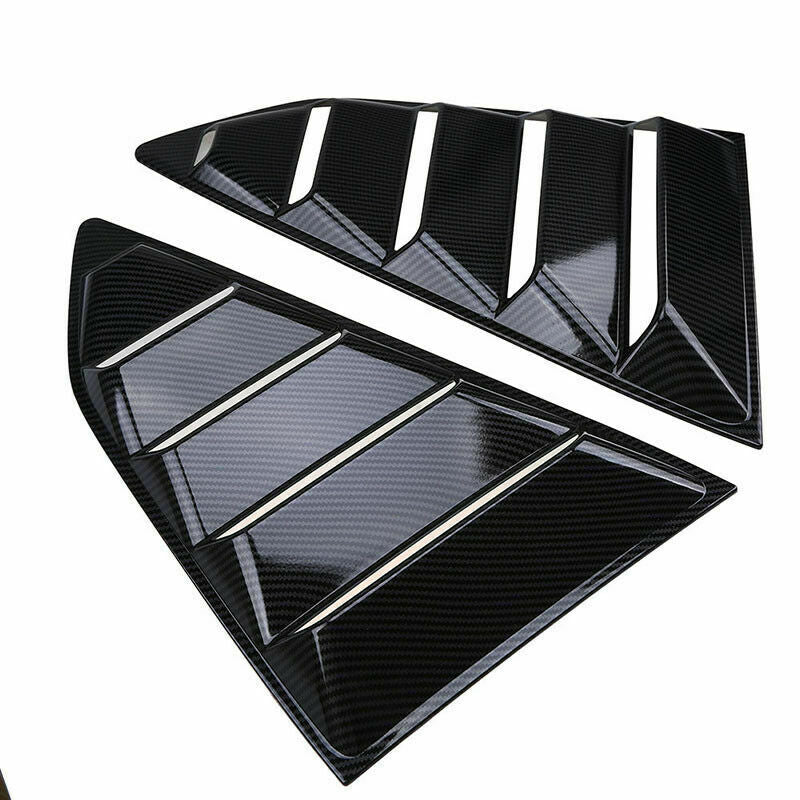 Carbon Fiber Side Vent Window Scoop Louver Cover Trim For Chevy Camaro 2016-2020