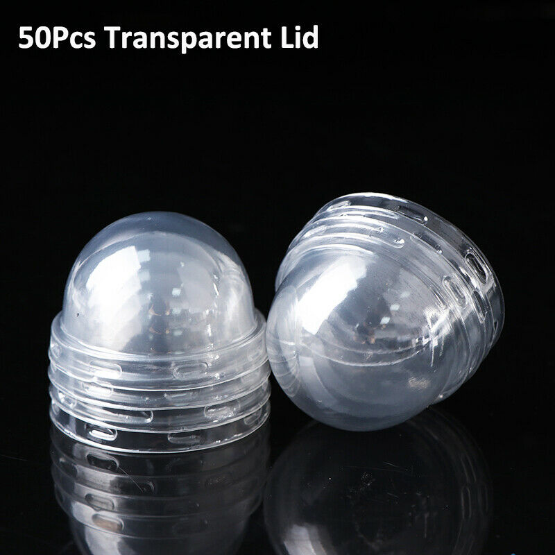 50pcs Cupcake Paper Cup Transparent Lid Cover for Baking Cups Muffin Paper CSJ