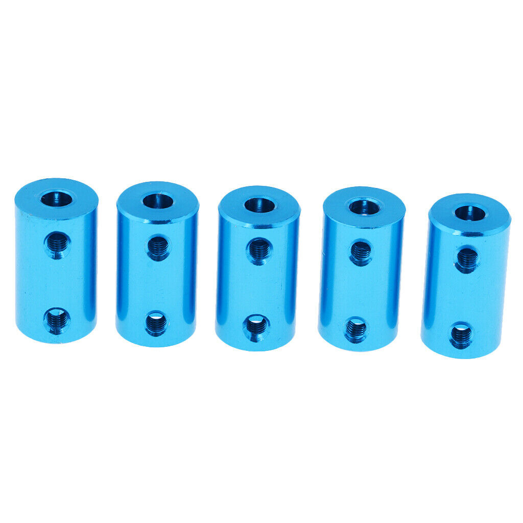 5x 5mm to 5mm Alloy Shaft Coupling Motor Coupler Connector for RC Car