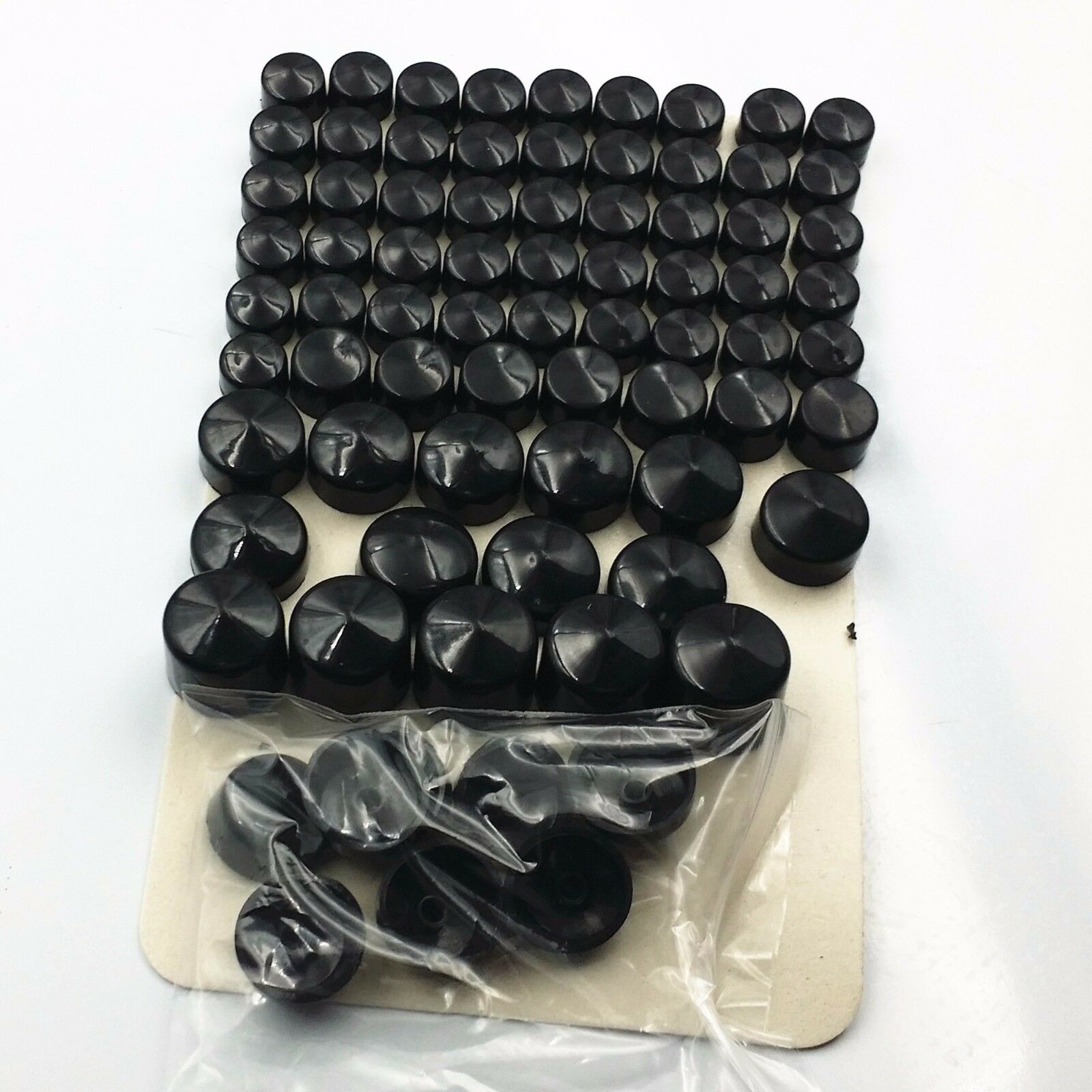 Black Bolts Toppers Caps Nut Cover for 1991-12 Twin Cam Dyna Super Glide FXD