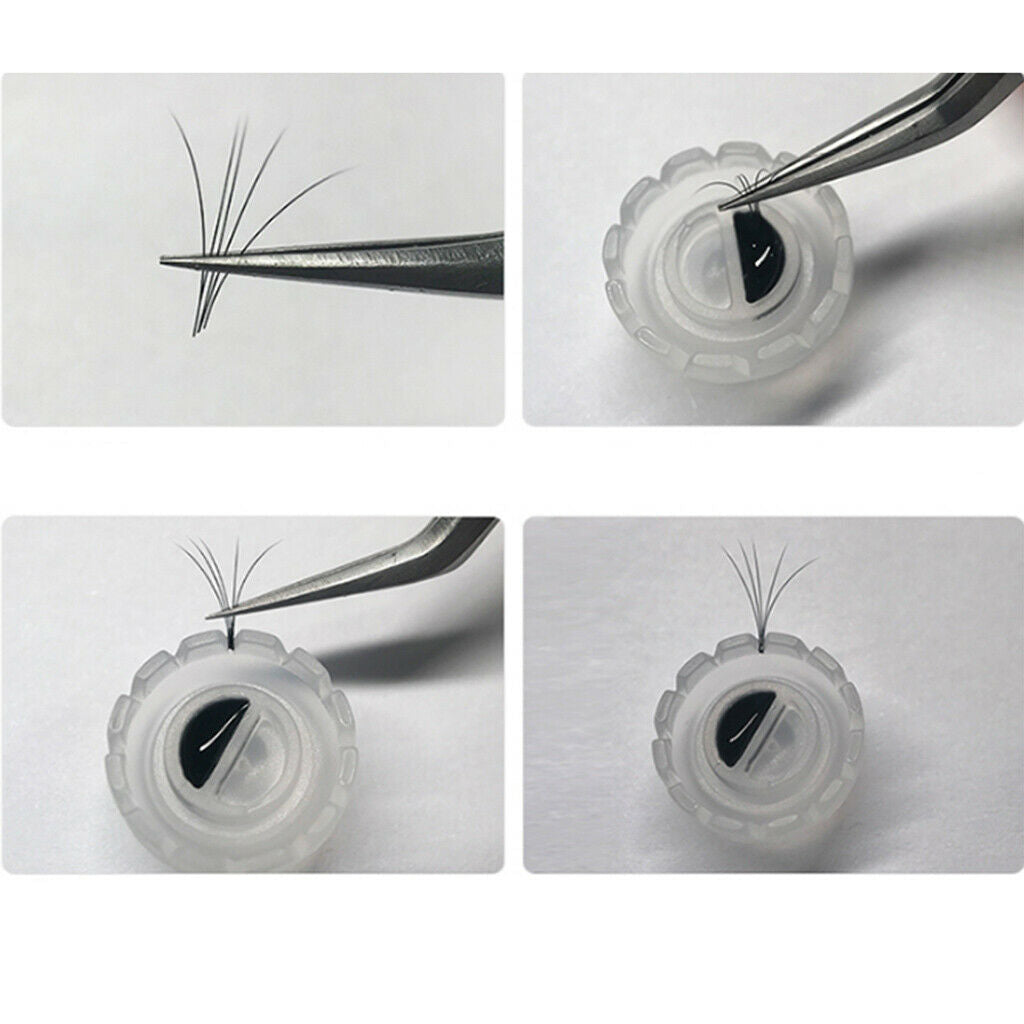 100x Eyelash Extension Glue Holder Quick Eye Lashes Blossom Cup Organizer