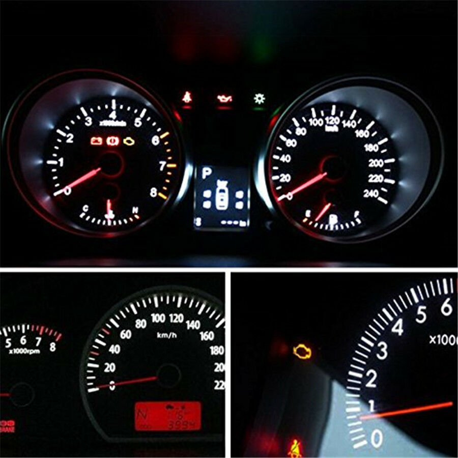 30Pcs 5 Colors Car T4.2 LED Wide Angle Light for Instrument Dash Panel and Gauge