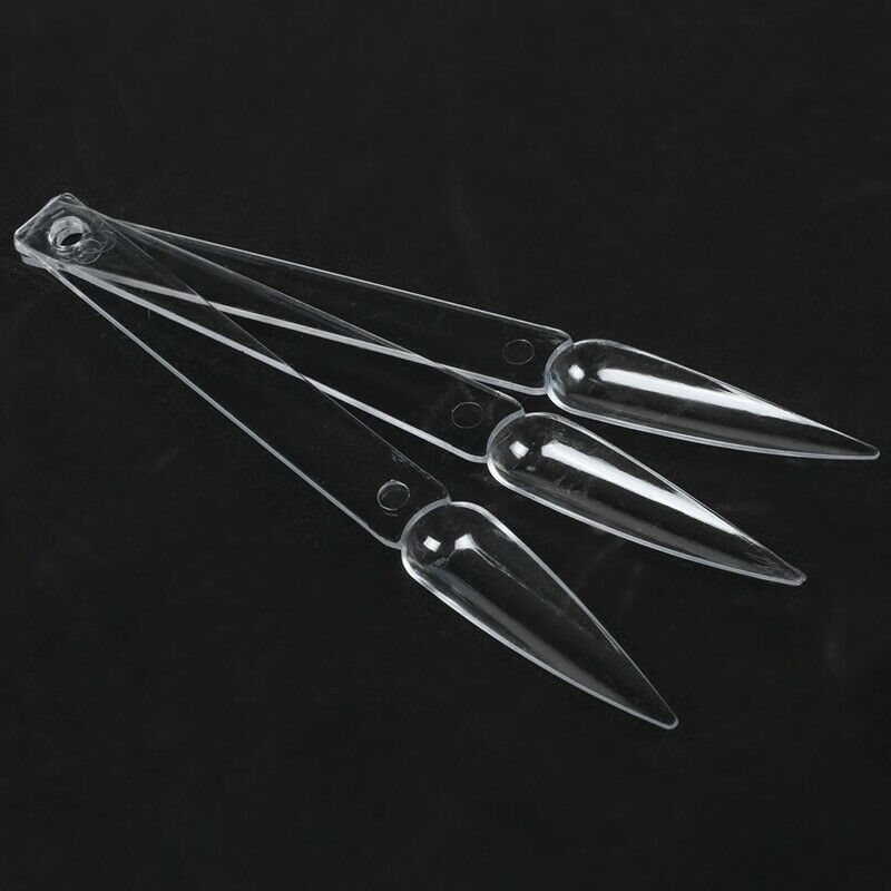 40Pcs  Fan Shaped Nail Art False Tips Polish Gel Color Practice Display ShowinW3