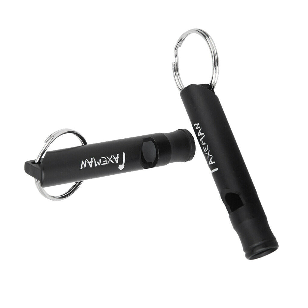 2x 2 Aluminum Alloy Survival  Whistle Key Chain