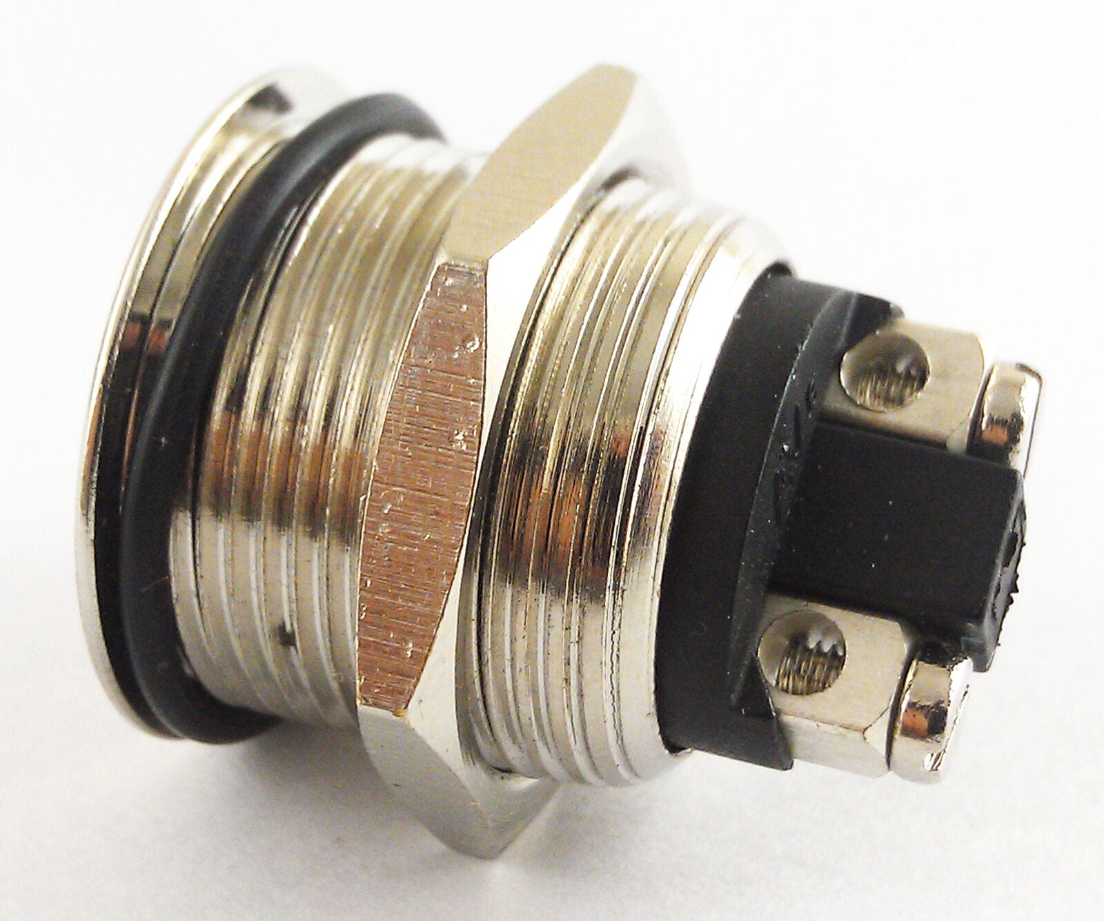 5x Metal Circle Round Head Push Button Momentary Horn Waterproof Switch 19mm A2