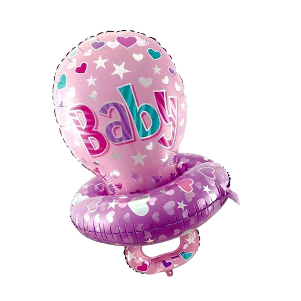 Baby Pacifier Foil Balloons Baby Shower Christening Gender Reveal Decor Pink