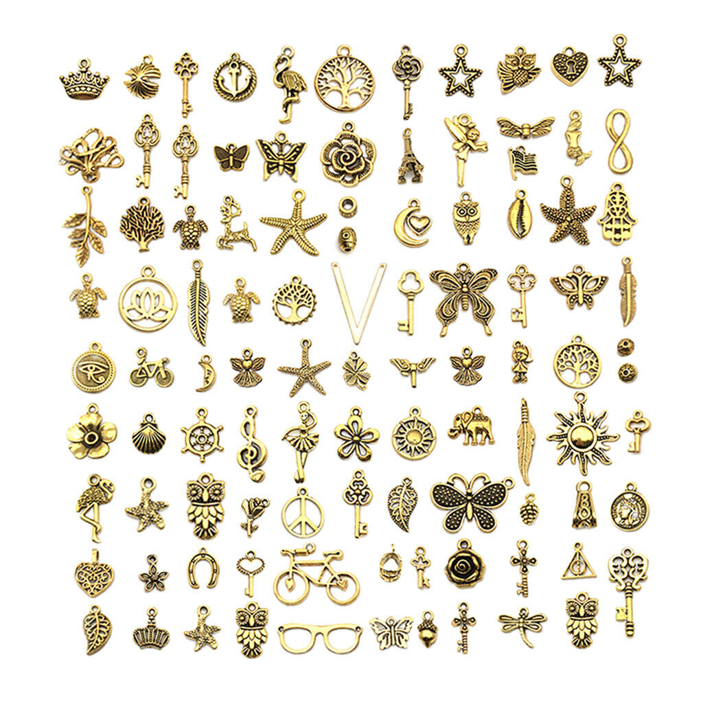 100x Mixed Shape Animals Pendant Charms Cute Owl Charms Pendants Charms for