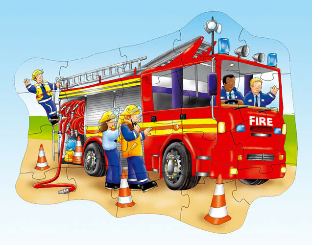Orchard Toys 258 Big Fire Engine Kids Childrens Floor Jigsaw Puzzle 3-6 Years