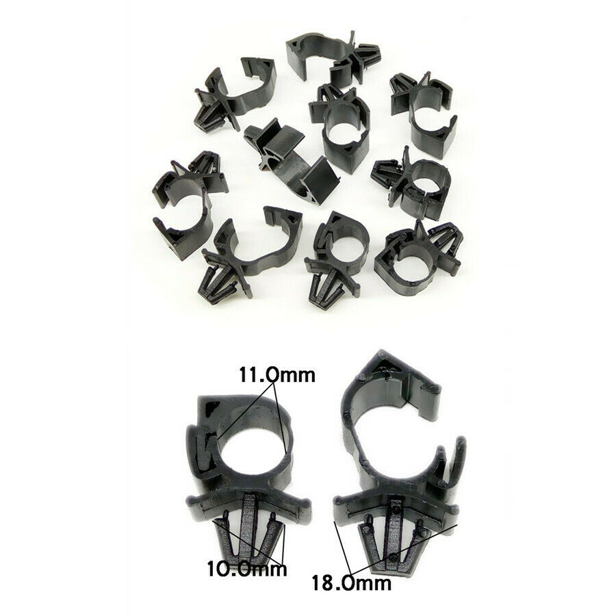 20 Pcs Plastic Car Fixed Clips Corrugated Pipe Tie Wrap Cable Clamp Fasteners