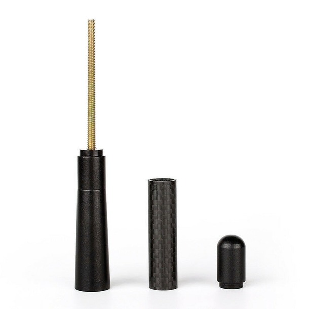 4.7" Car Carbon Fiber Aluminum Screw Radio Short Antenna Aerial Universal