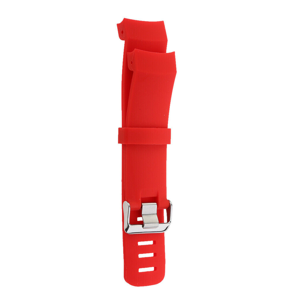 Silicone Gel Wrist Band Replacement Strap for Suunto Core Alu Black red