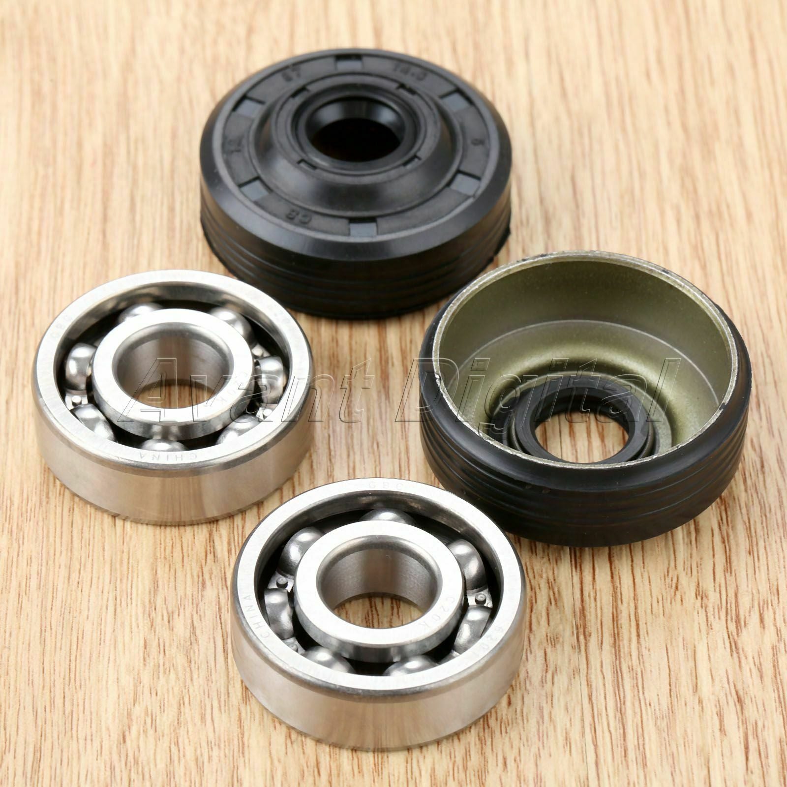 2x Oil Seal Crankshaft Main Bearing For Husqvarna 36 41 136 137 141 142 Parts