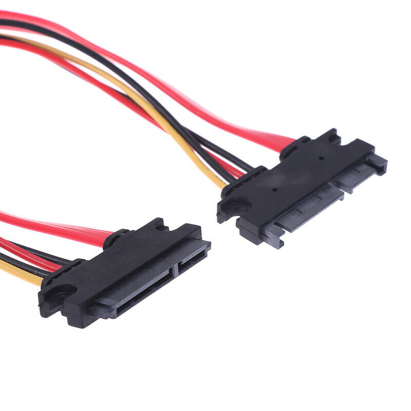 1Pc 50CM 22P SATA 7+15Pin M/F Serial Data Power Combo Cable Power Extensi.l8