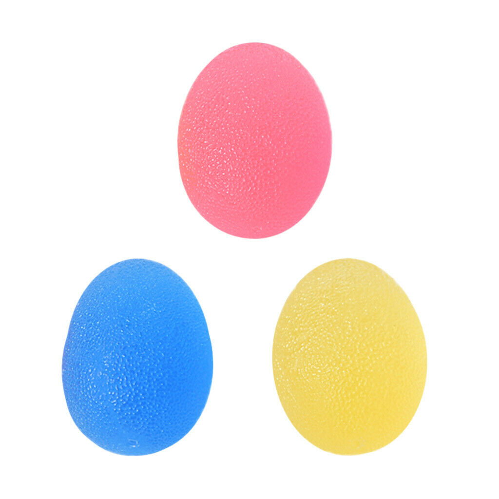 3PCS Stress Relief Ball Hand Palm Finger Exerciser Squeeze Ball for