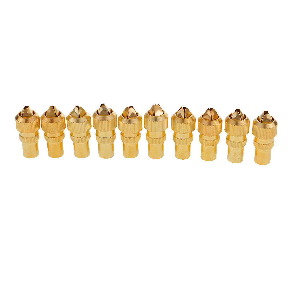 10x TV Antenna Aerial Male Connectors Coaxial RF Cable Plug Grip End Adapter