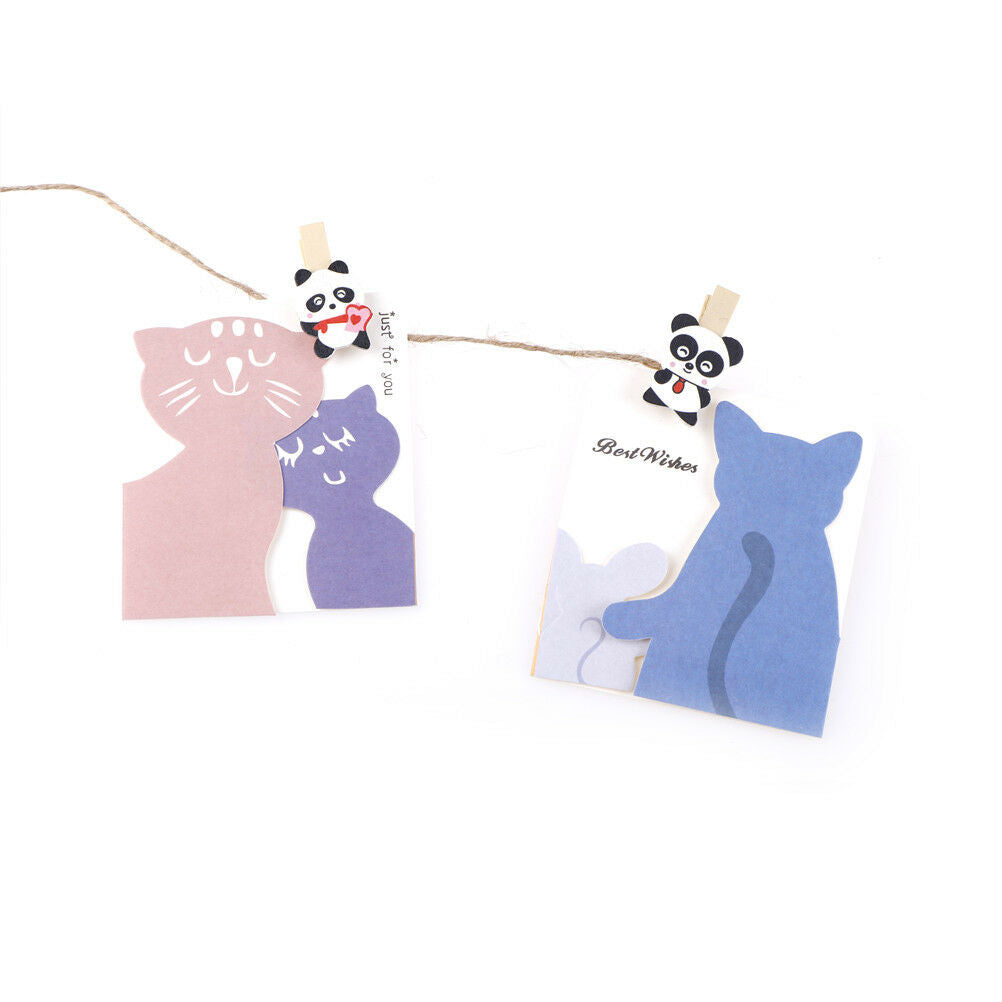 8pcs/lot Cartoon panda Wood Clip Photo Paper Clip Craft Decor with Hemp R.l8