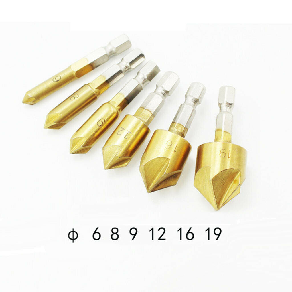 23Pcs Woodworking Chamfer Drilling Tool Garden Equipment Supplies Hardware