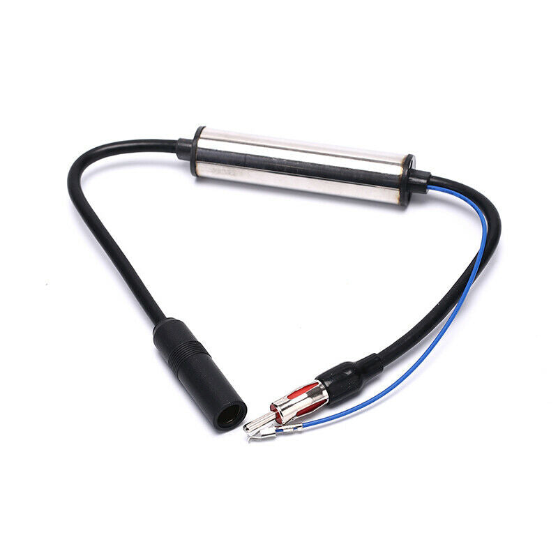Car Antenna Plug Radio Inline Aerial Signal Amplifier Booster Extension Cable Rf