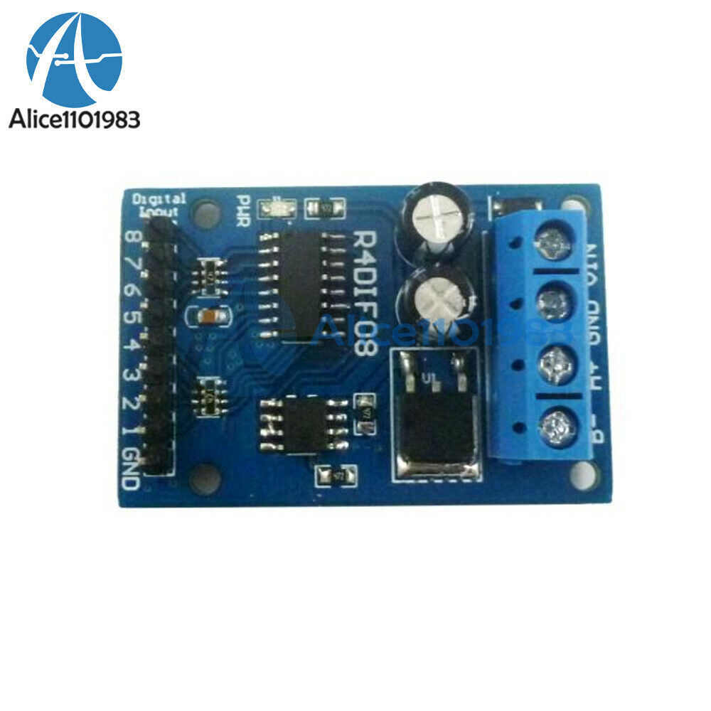 DC 12V 8 Channel Digital Input Module RS485 Modbus RTU Switch Acquisition Board