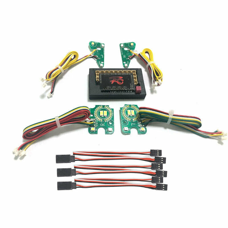 RC Car Front Rear LED Lights Lamp Group for 1/10 RC Cler Traxxas 4 Defender Q9O1