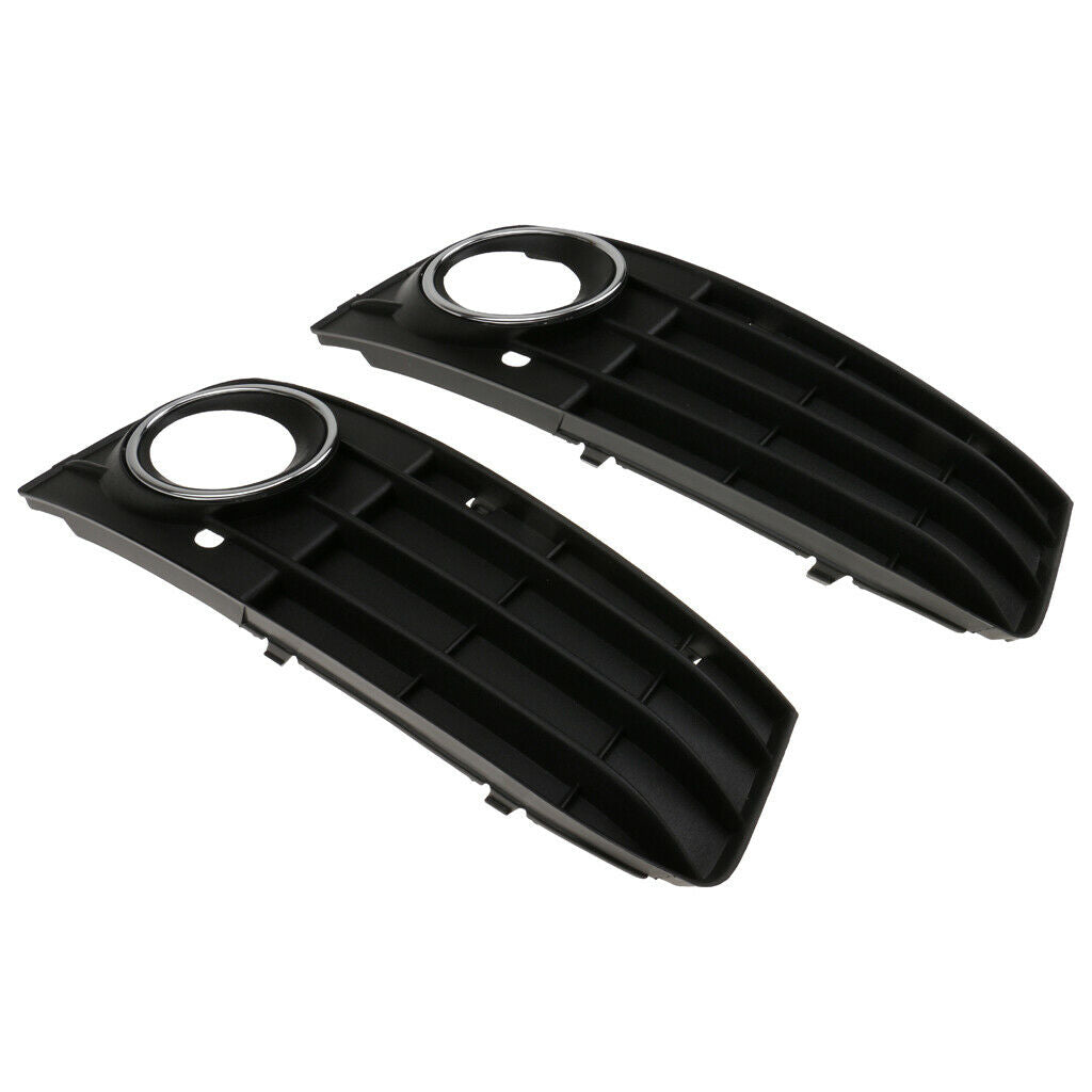 2pack Glossy Standard Front Bumper Cover Grill Fits For Audi B8 2009-2012