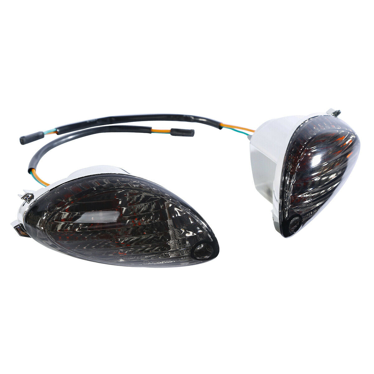 Smoke Lens Turn Signal Indicatiors Light Fit For Suzuki Hayabusa GSXR1300 08-16