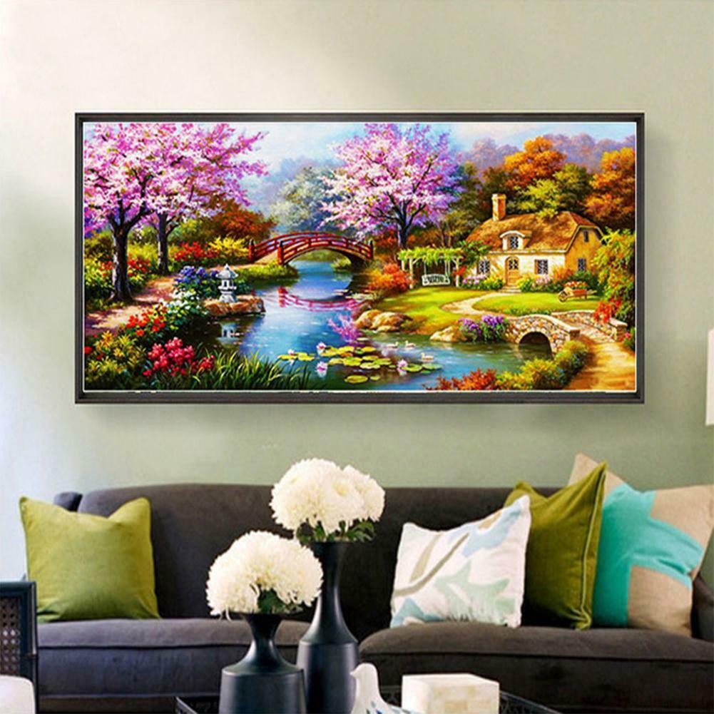 Dream Home Landscape Diamond Painting Embroidery Cross Stitch Home Decor @