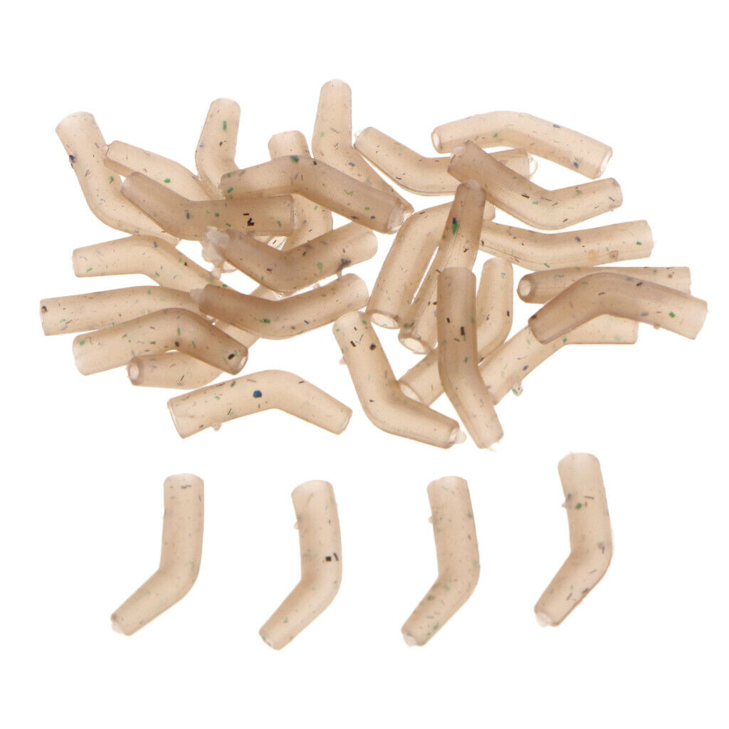 3X 30pcs/set Carp Fishing Hooks Tube Hair Chod Rigs Line Aligner Sleeves