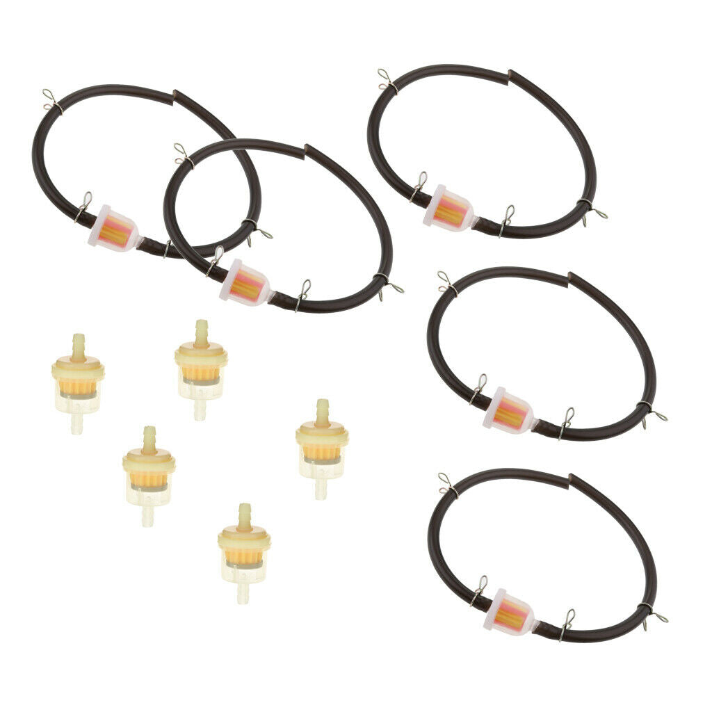 6mm 1/4" Pipe Universal Inline Gas Petrol Fuel Filter Motorcycle Dirtbike 10