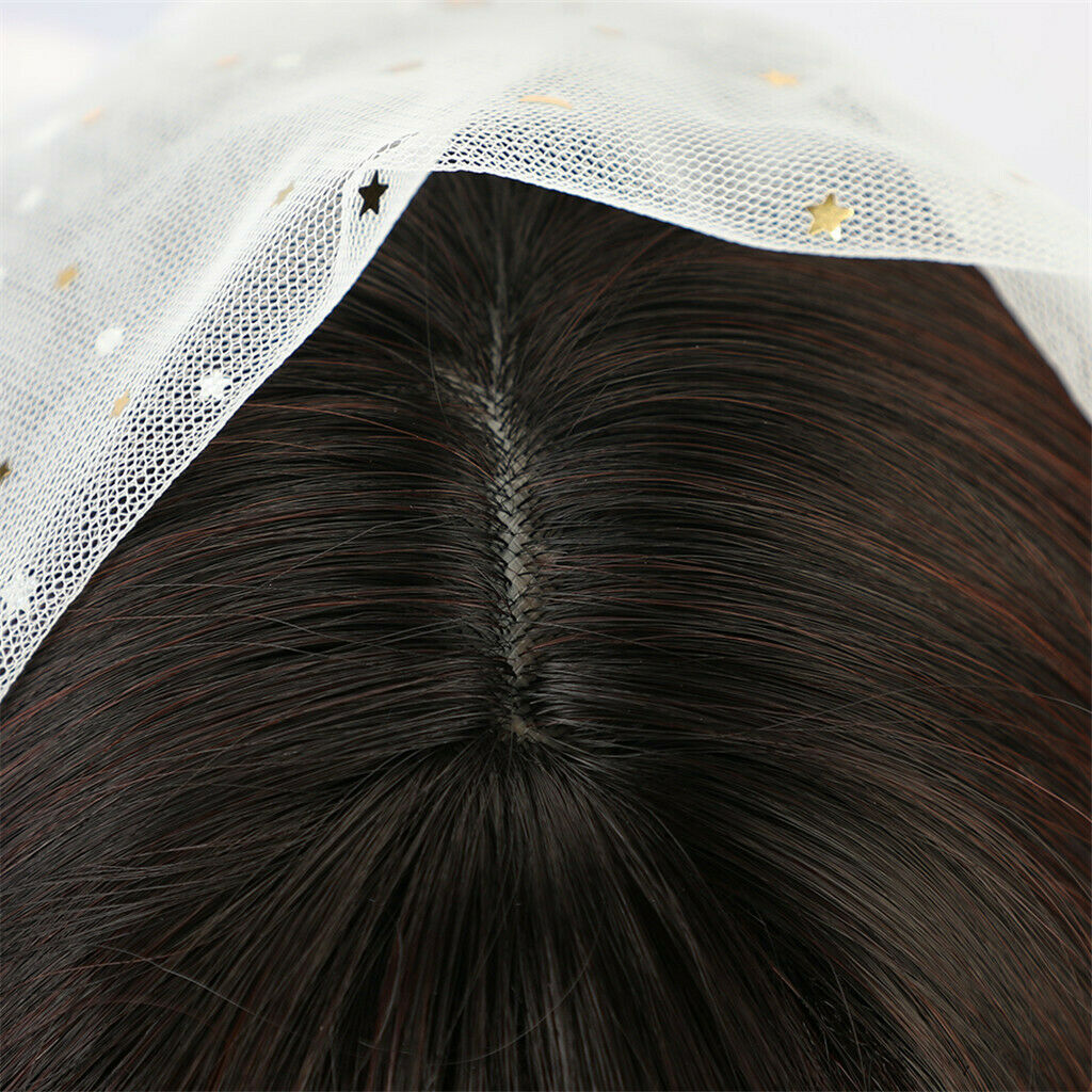 20 inch Long Straight Synthetic Wig with Bangs Cospaly Costume Women Wigs