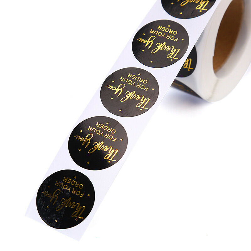 500pcs Round Thank You for Your Order Stickers Seal Labels Handmade Stick.l8
