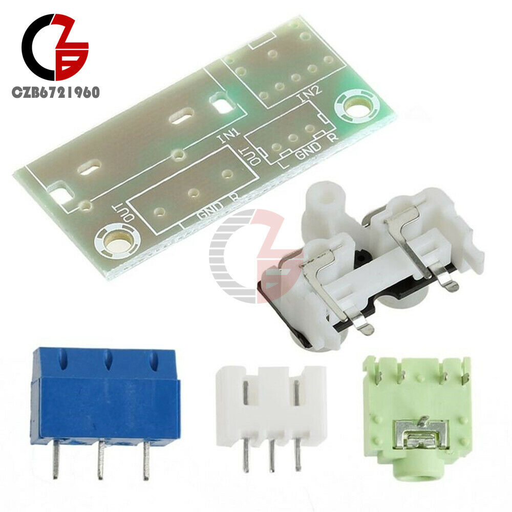 Audio Switch Board RCA to 3.5mm Socket Front Board 5V DIY Kit For Amplifier