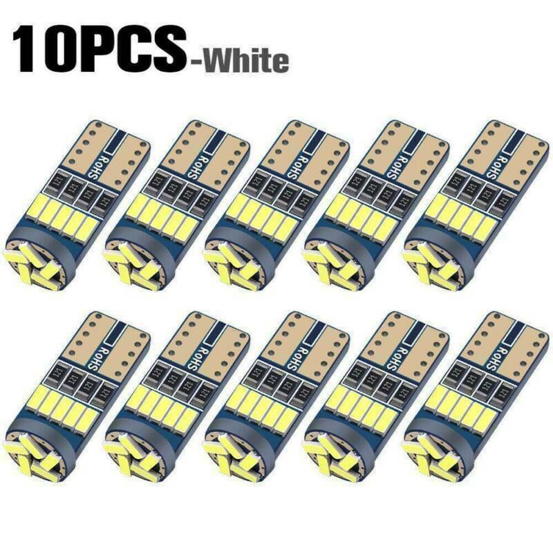 10xT10 LED Canbus Error Free Bulbs 15SMD 194 W5W Car Wedge Lamp Dome Map Lights!