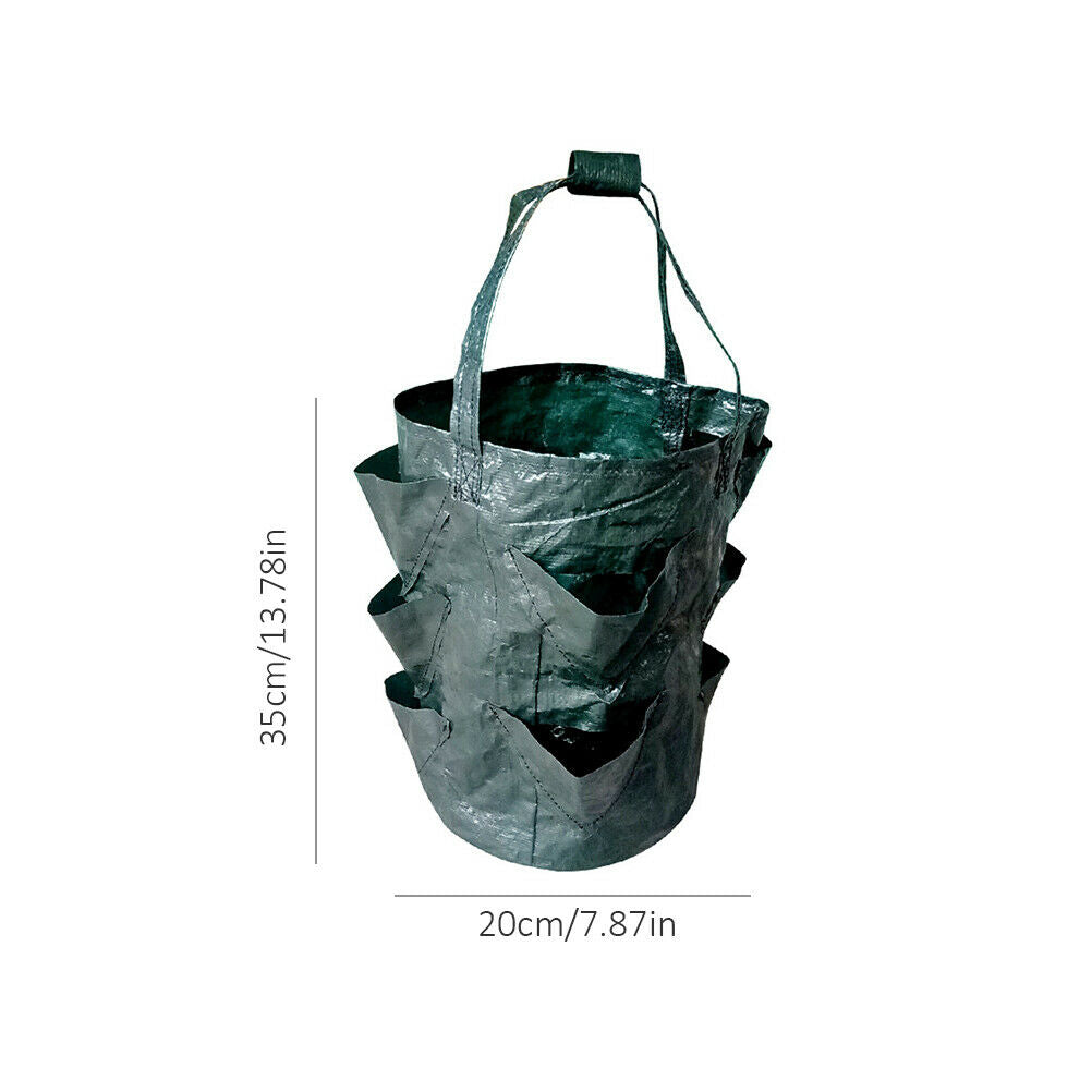 Garden Strawberry Vertical Planting Bag Plant Growing Pot Planter Pouch Reusable