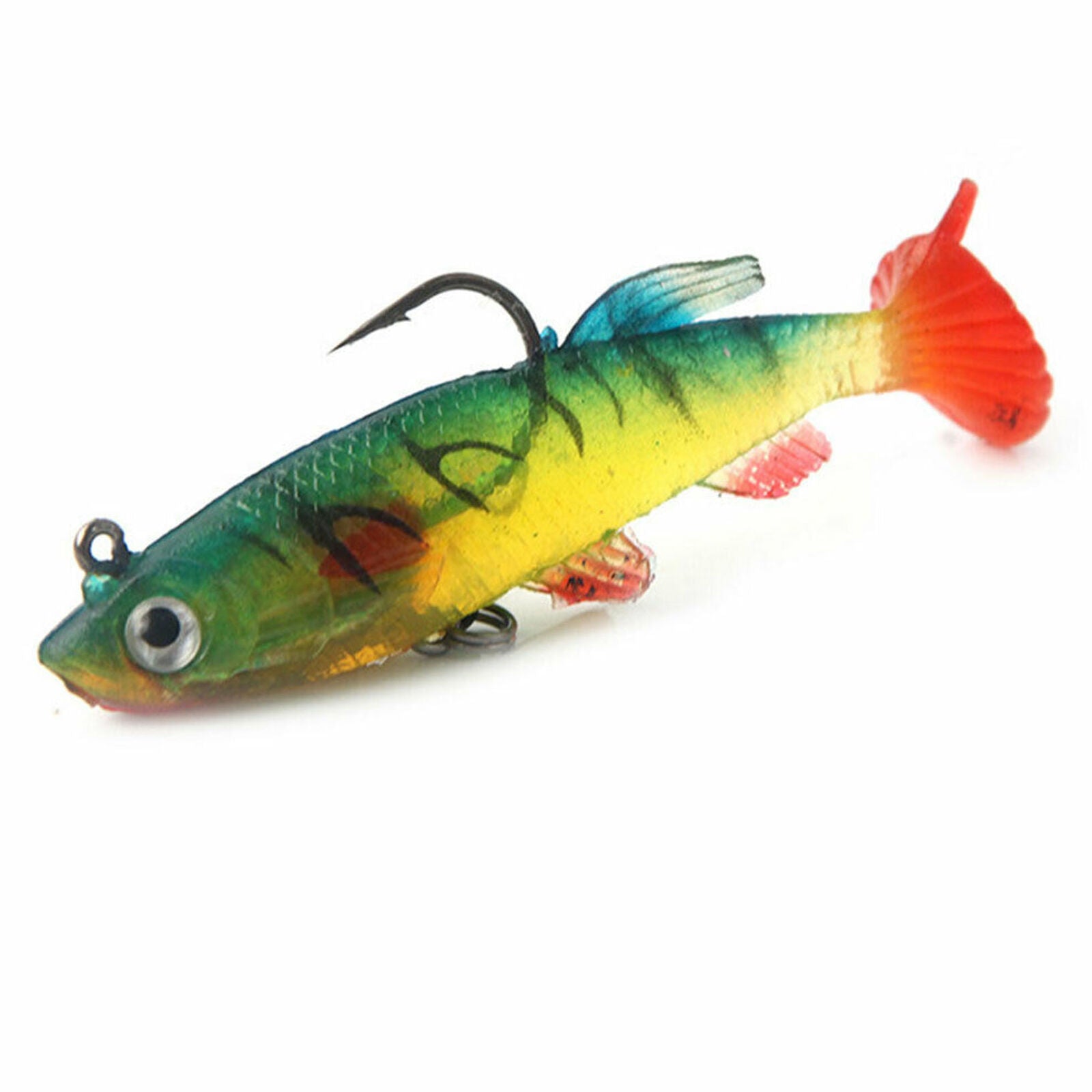 Artificial Lead Fish Pike Jig Fishing Soft Bait Lures Kit Wobbler 5Pcs/set