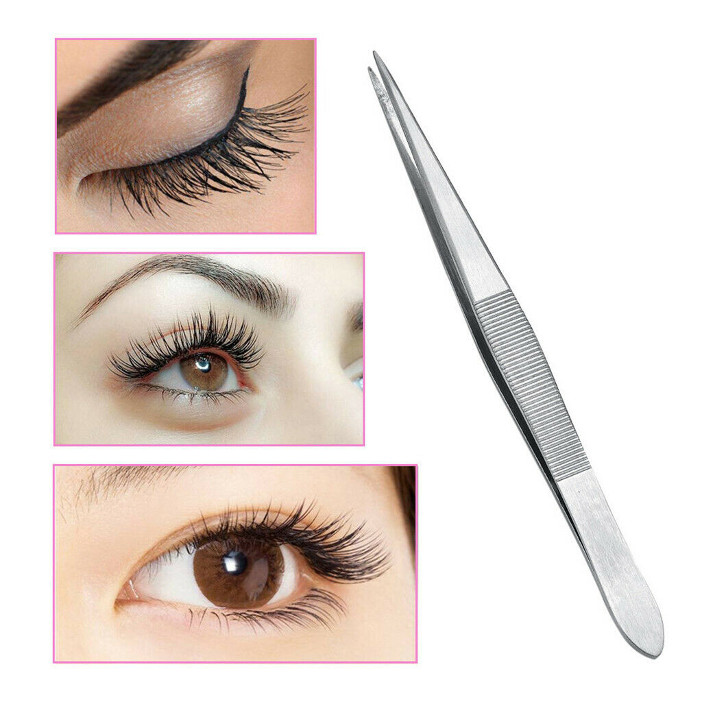 Tweezers for Eyelash Extension Straight Pointed Stainless Steel Tweezers,Perfect