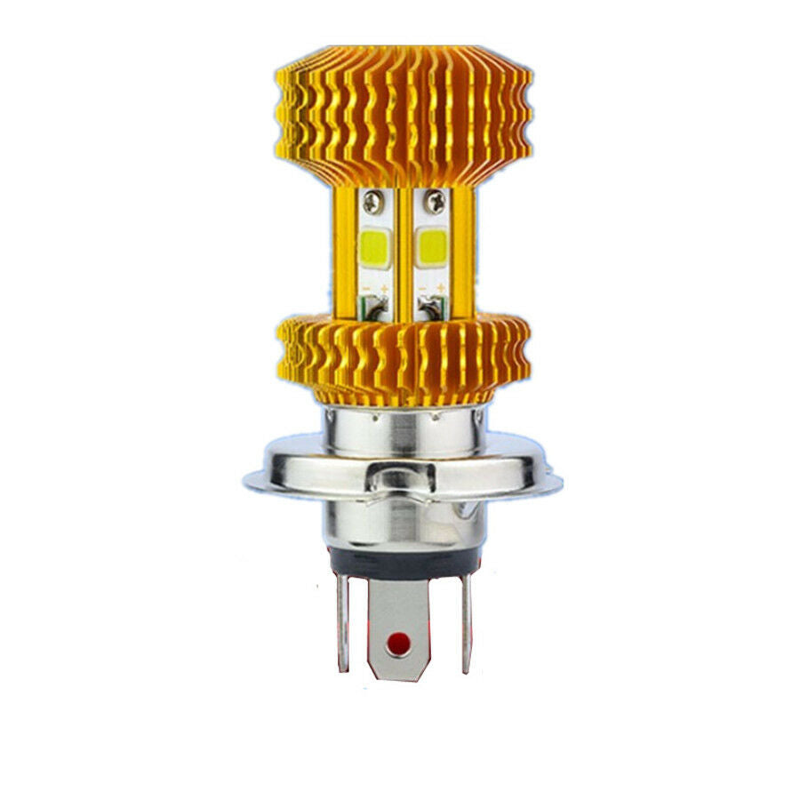 DC12V 18W H4 Motorcycle LED Headlight Blub DRL 1600LM 6000K Direct Replacement