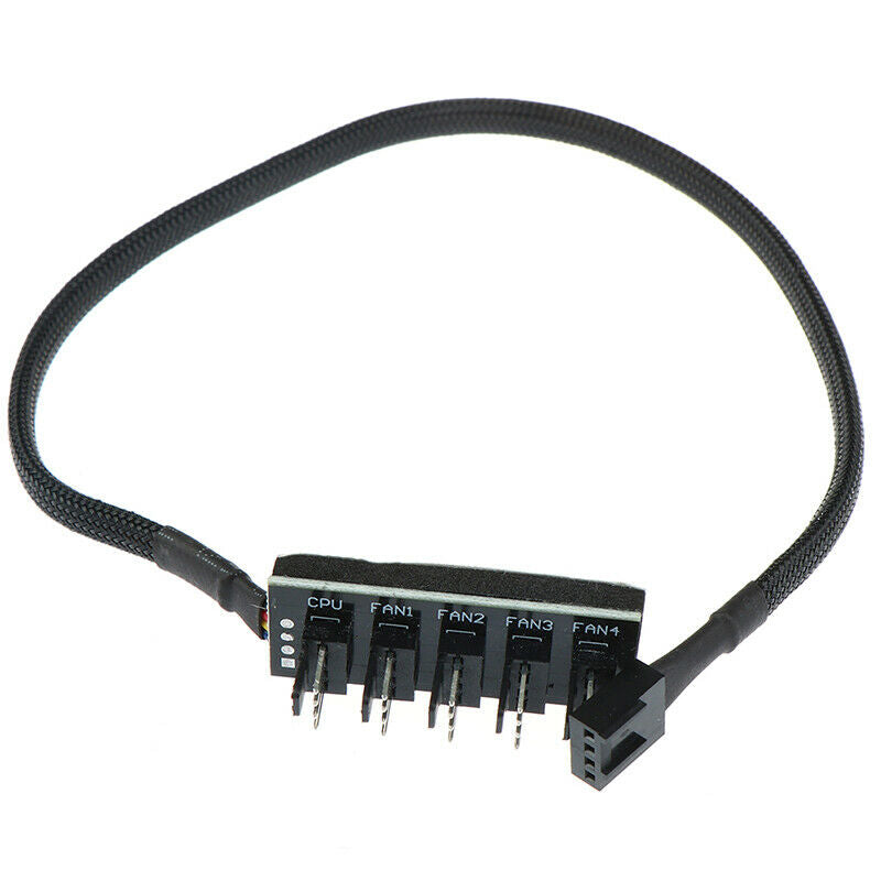 Host PC HUBPower Cable 1Female to 5Male 4Pin Splitter Cable for PWM Cooli.l8